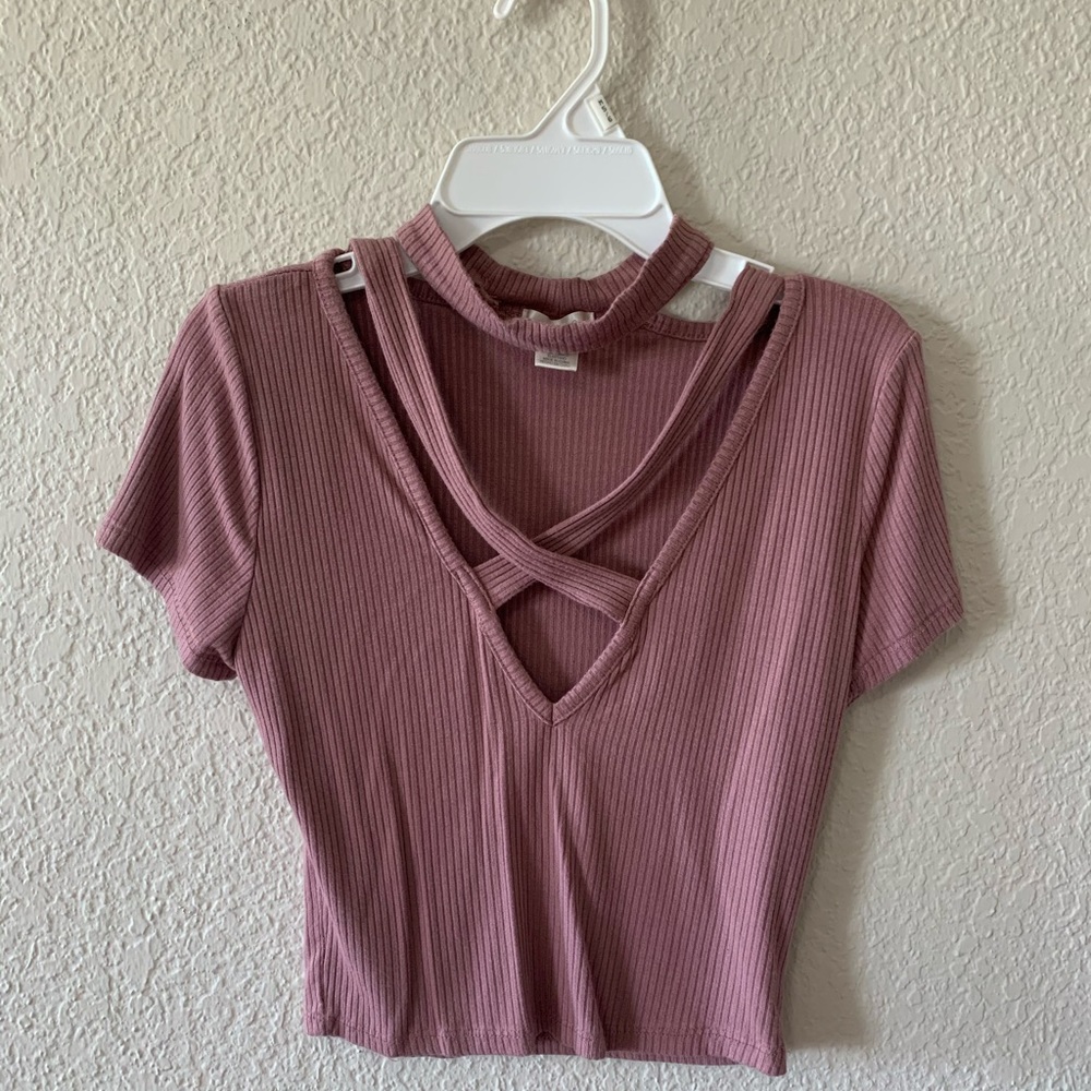 Bozzolo pink crop top